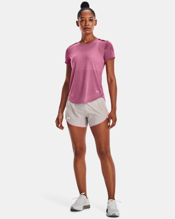 Women's UA Fly-By Elite 3'' Shorts, Gray, pdpMainDesktop image number 2